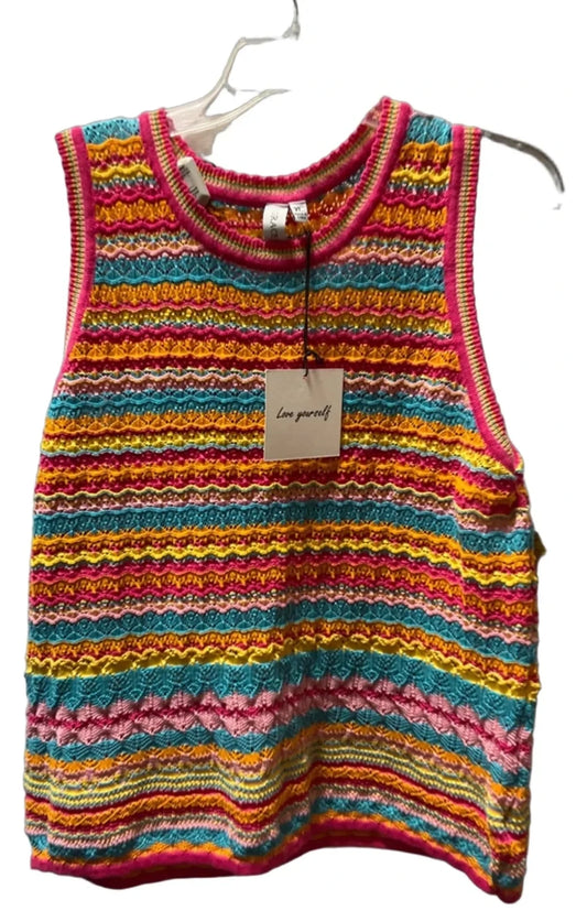 Top Sleeveless By Grace + Karma In Multi-colored, Size: Xl