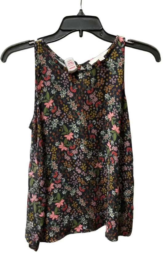 Top Sleeveless By Loft In Navy, Size: Xxsp