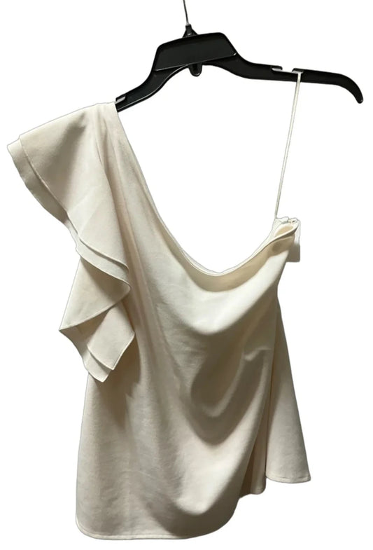 Top Sleeveless By Banana Republic In White, Size: L
