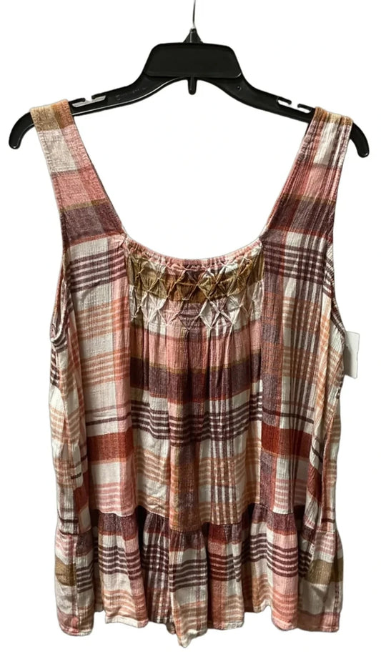 Top Sleeveless By Torrid In Pink, Size: 1x