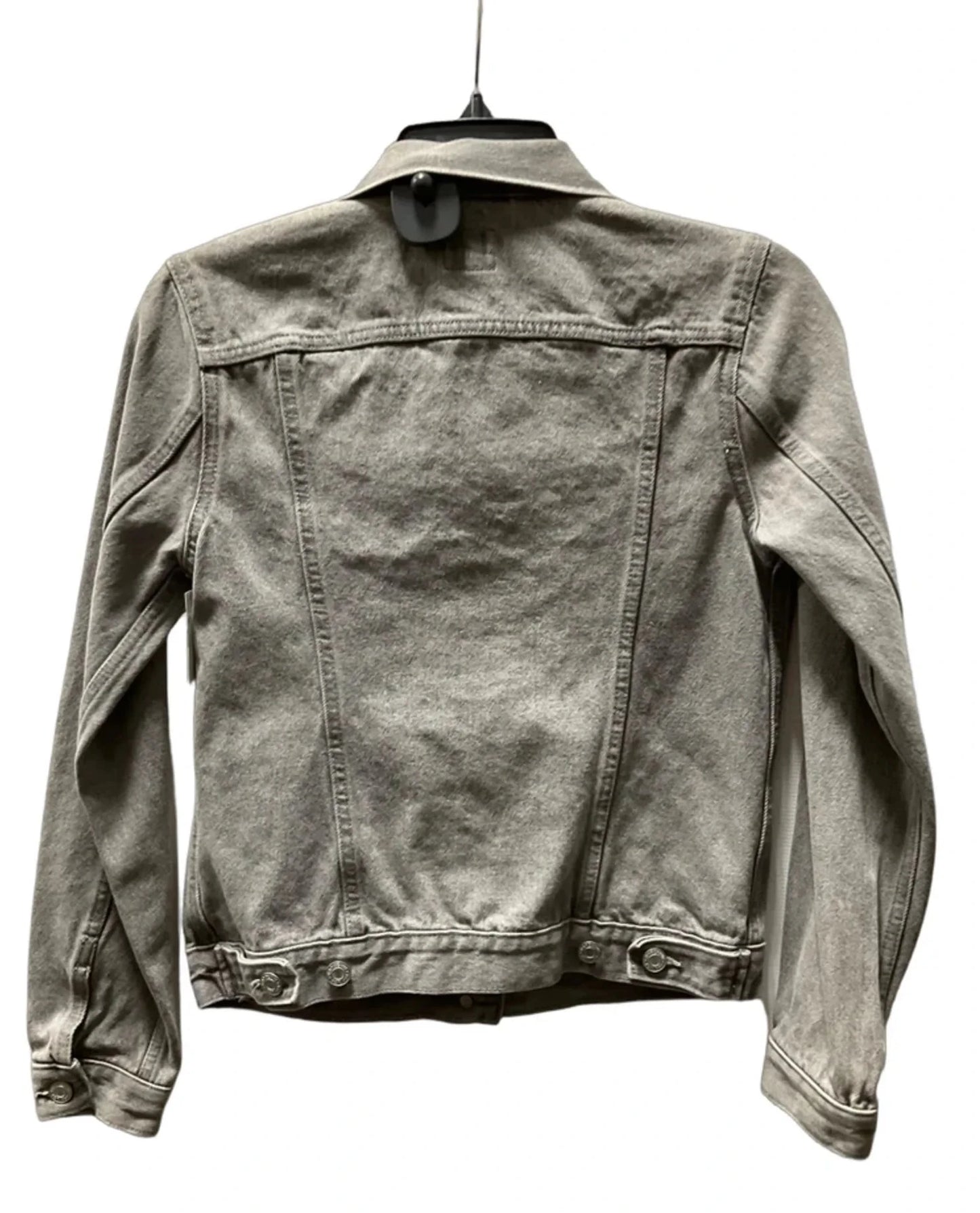 Jacket Denim By Gap In Grey, Size: Xs