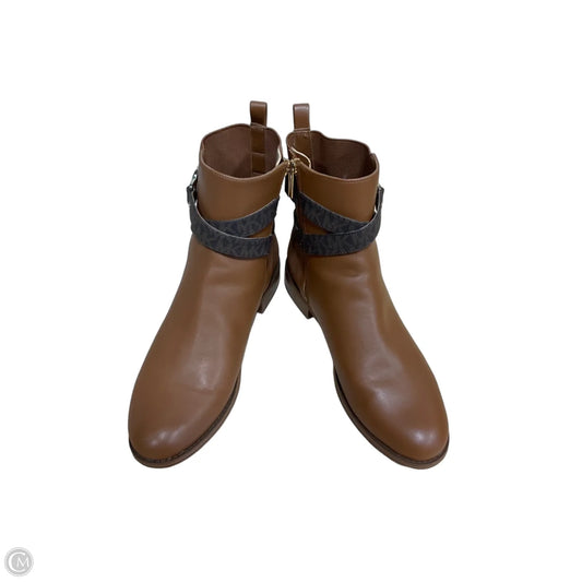 Boots Ankle Heels By Michael By Michael Kors In Brown, Size: 10