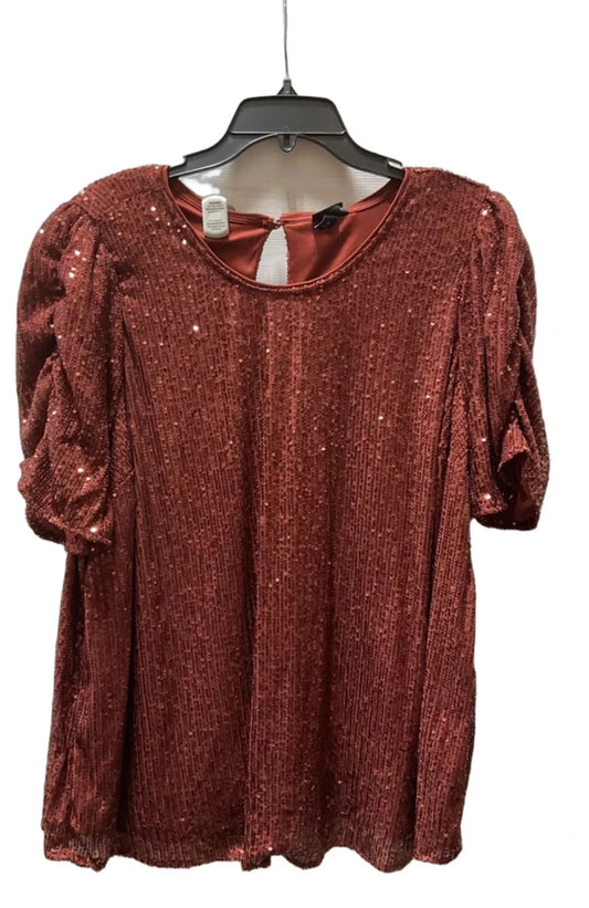 Top Short Sleeve By Torrid In Red, Size: 2x