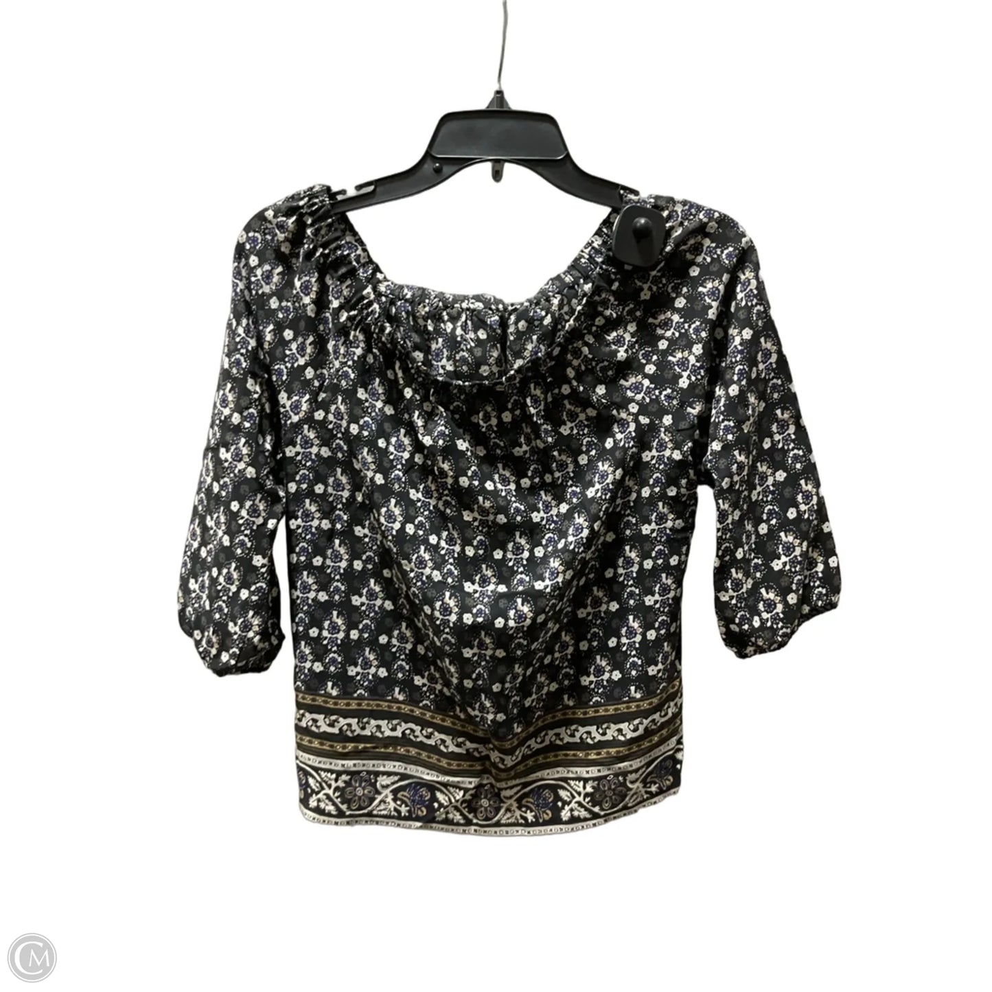 Top Short Sleeve By Madewell In Black, Size: Xxs