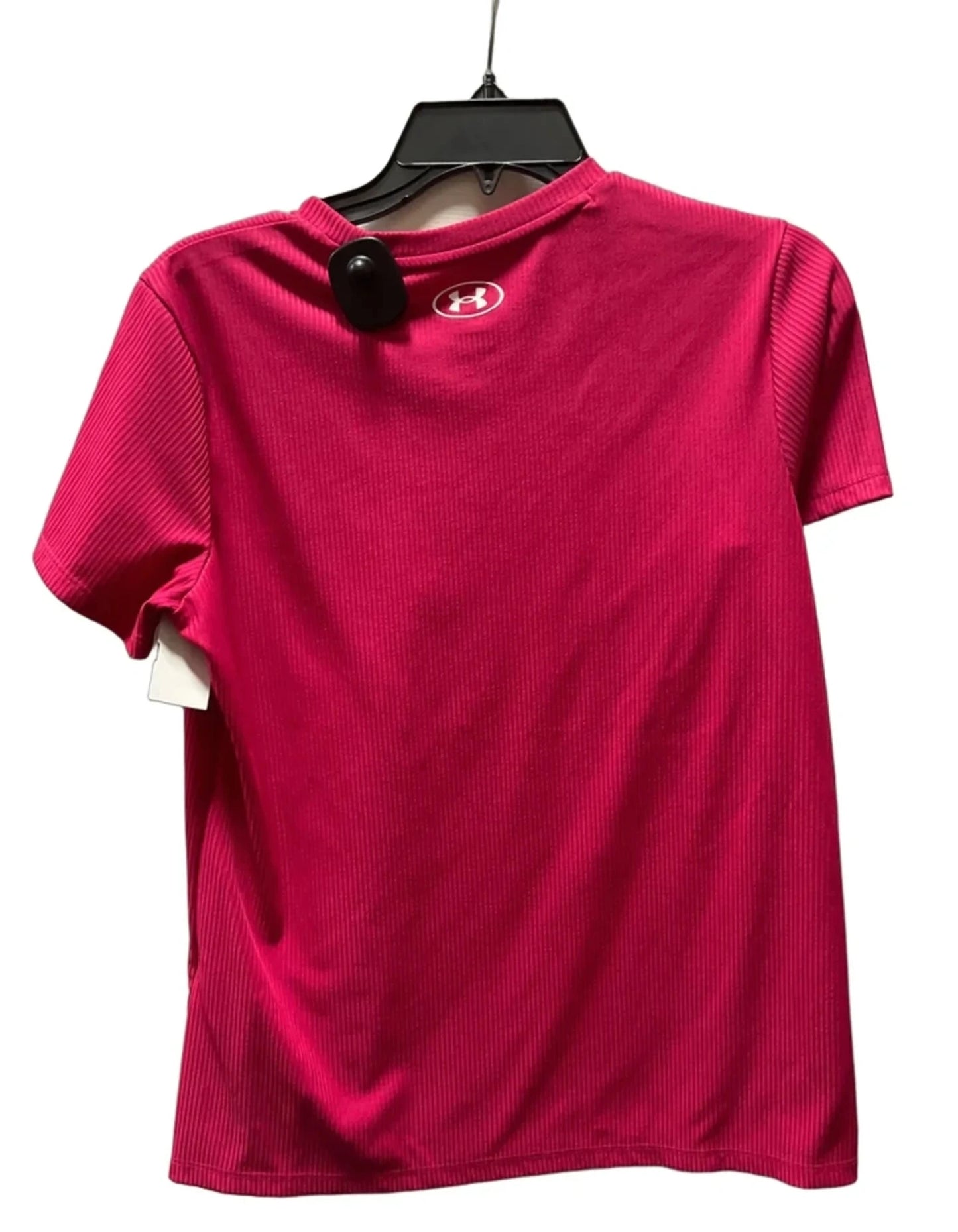 Athletic Top Short Sleeve By Under Armour In Pink, Size: S