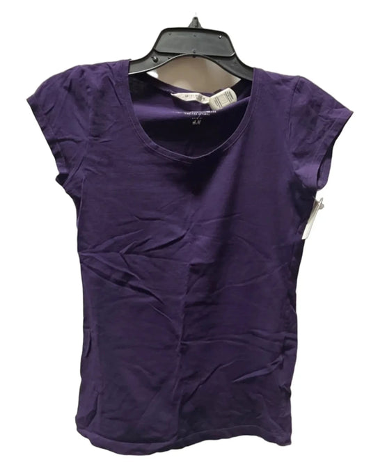 Top Short Sleeve Basic By Logg In Purple, Size: S