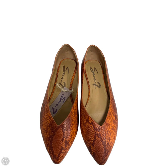 Shoes Flats By Seven 7 In Orange, Size: 9
