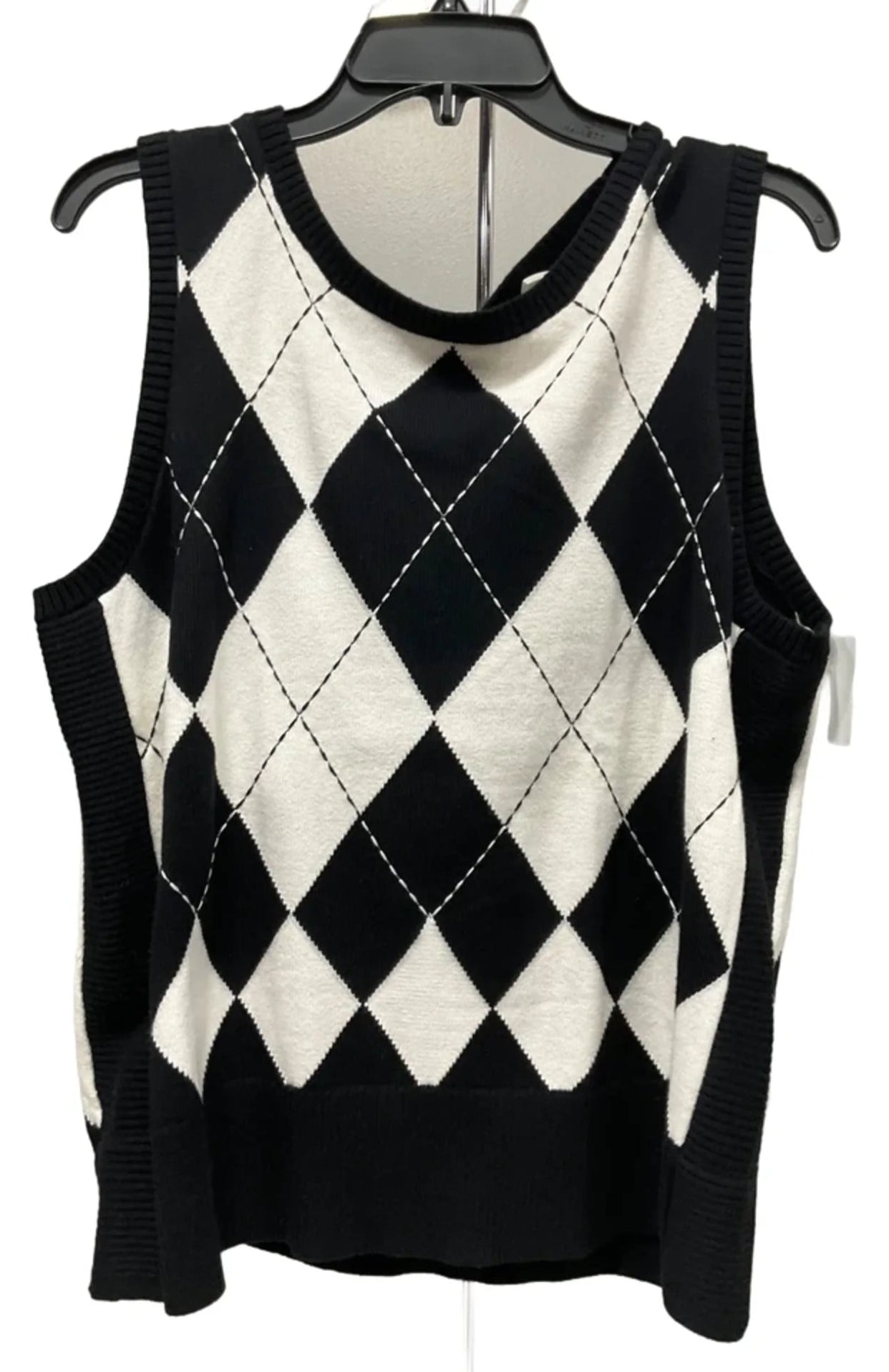 Top Sleeveless By Talbots In Black, Size: L