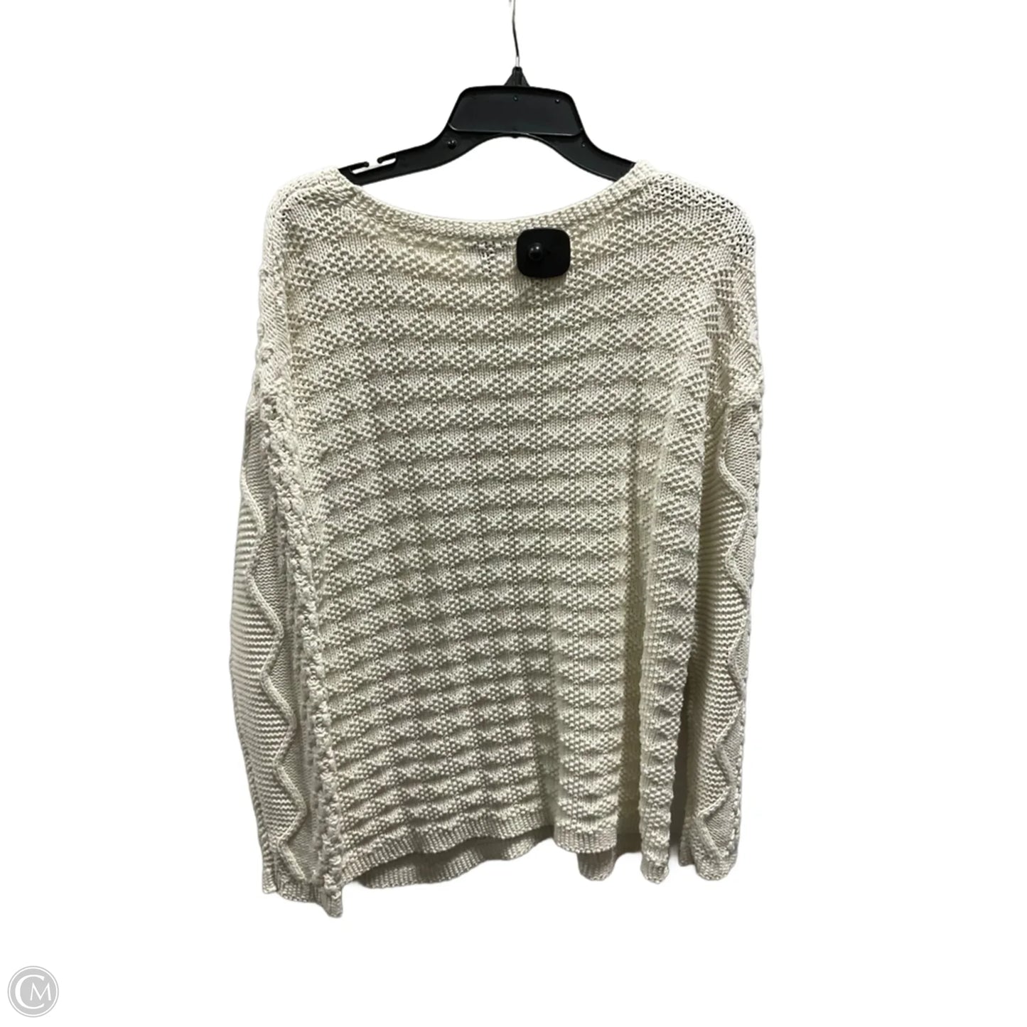 Sweater By Talbots In White, Size: L