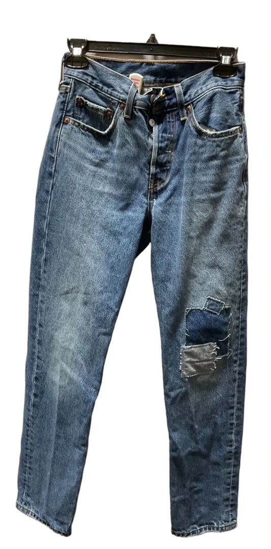 Jeans Straight By Levis In Blue, Size: 0