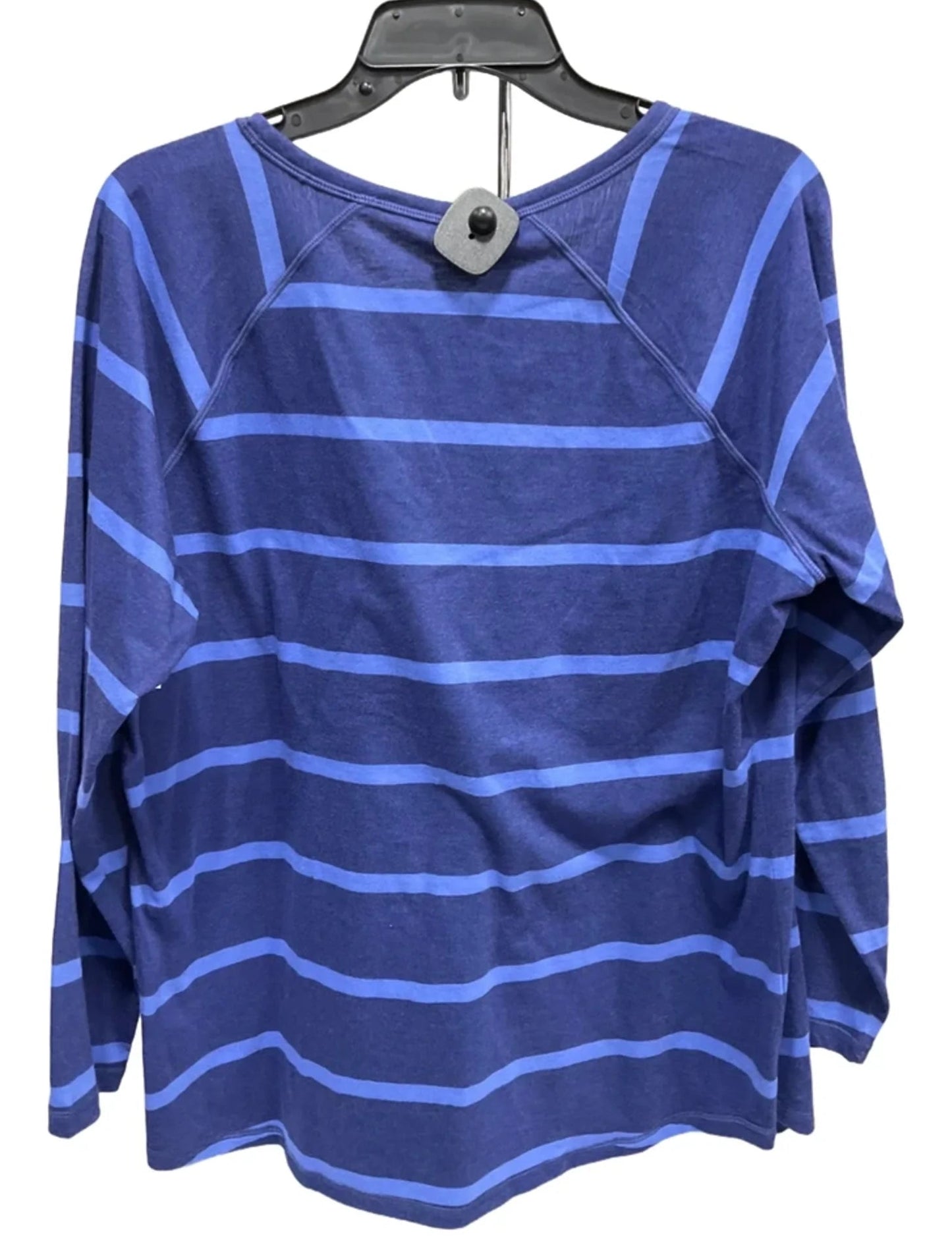 Top Long Sleeve By Talbots In Blue, Size: 1x