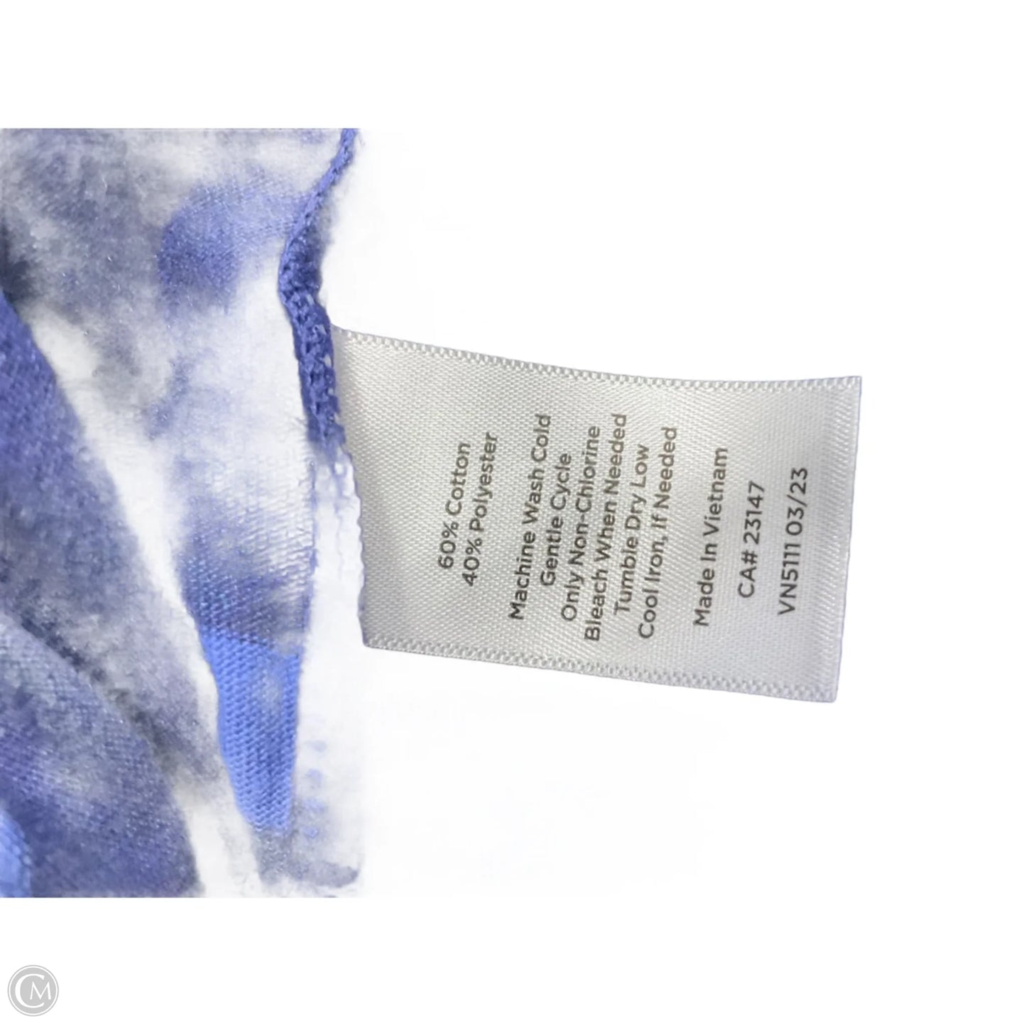 Top Long Sleeve By Talbots In Blue, Size: 1x