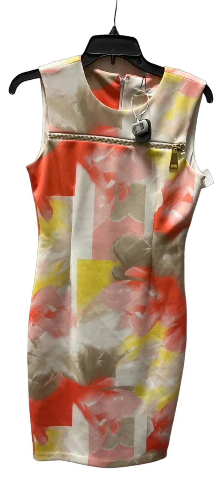Dress Casual Midi By Calvin Klein In Pink, Size: 4