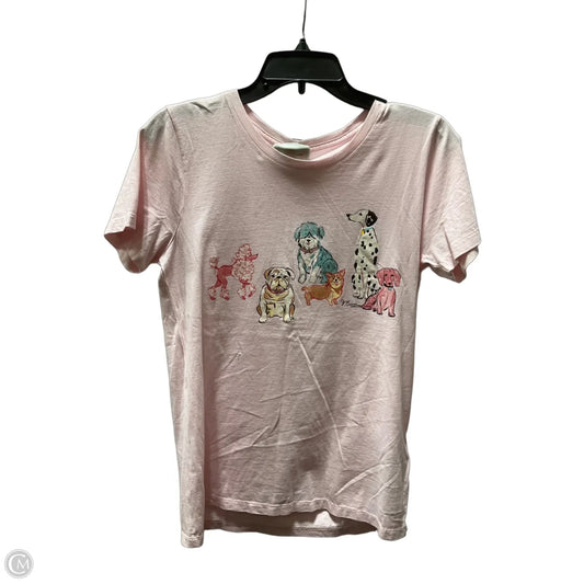Top Short Sleeve By J. Crew In Pink, Size: M