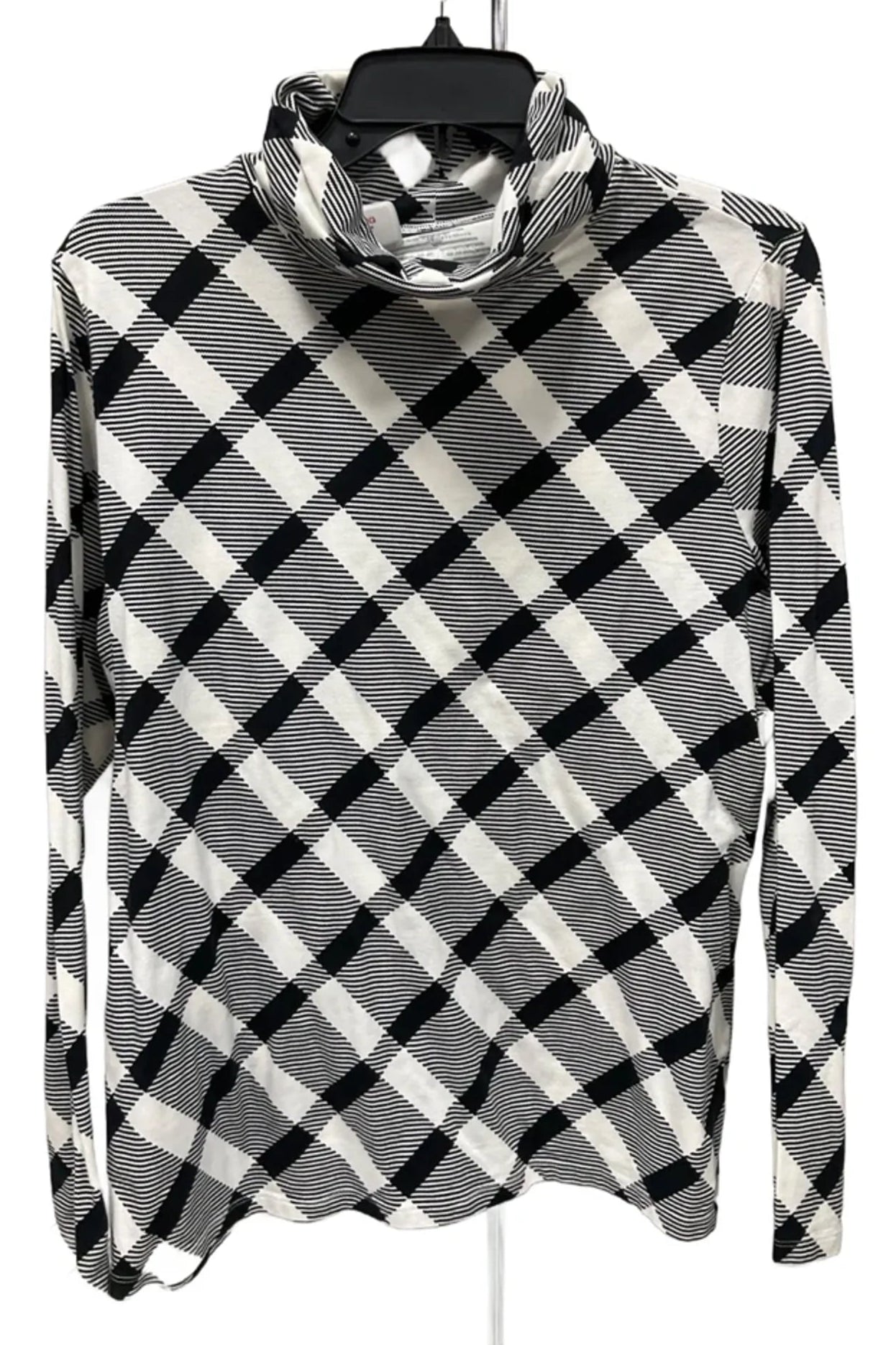 Top Long Sleeve By Talbots In Black & White, Size: 1x