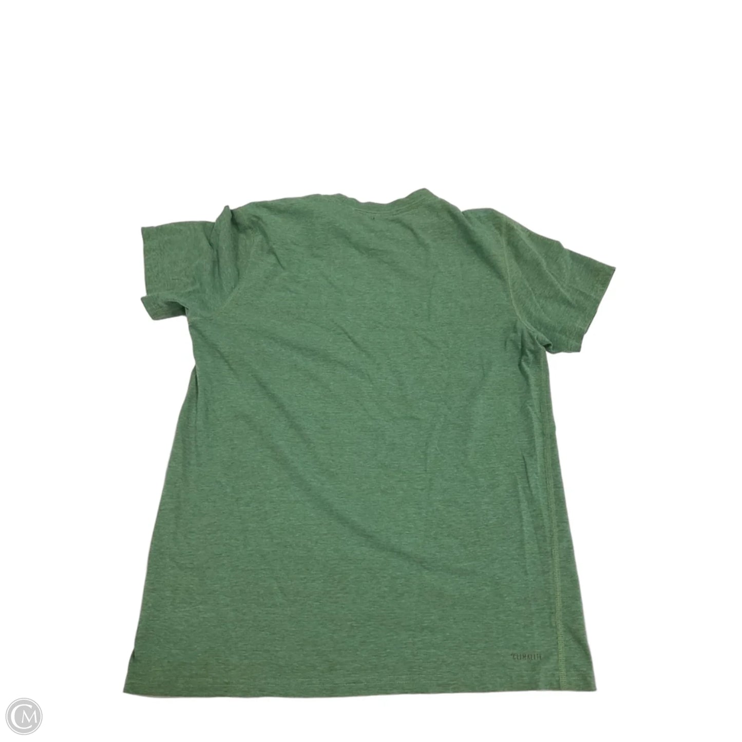 Athletic Top Short Sleeve By Adidas In Green, Size: M