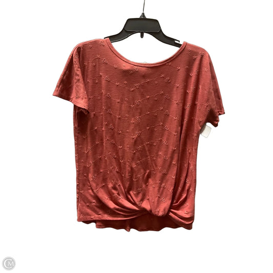 Top Short Sleeve By Maurices In Orange, Size: S