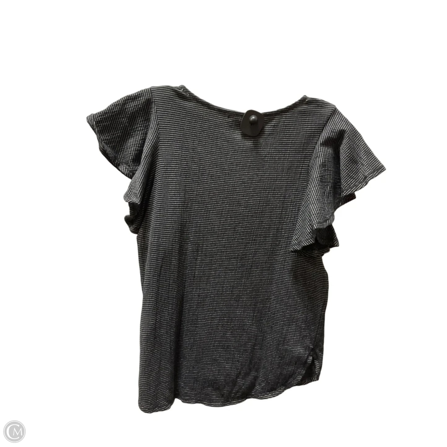 Top Short Sleeve By Max Studio In Black, Size: S