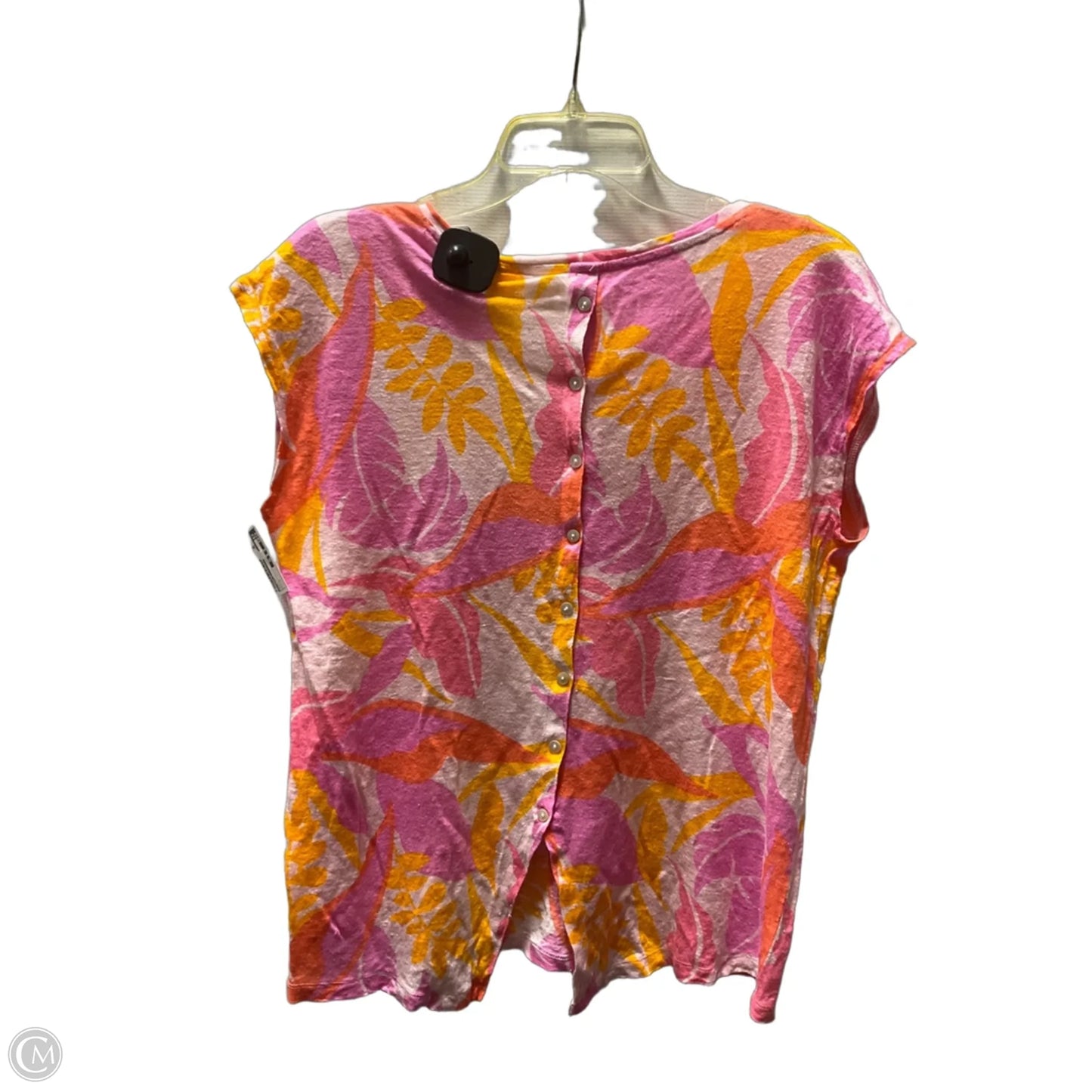 Top Short Sleeve By C And C In Pink, Size: L