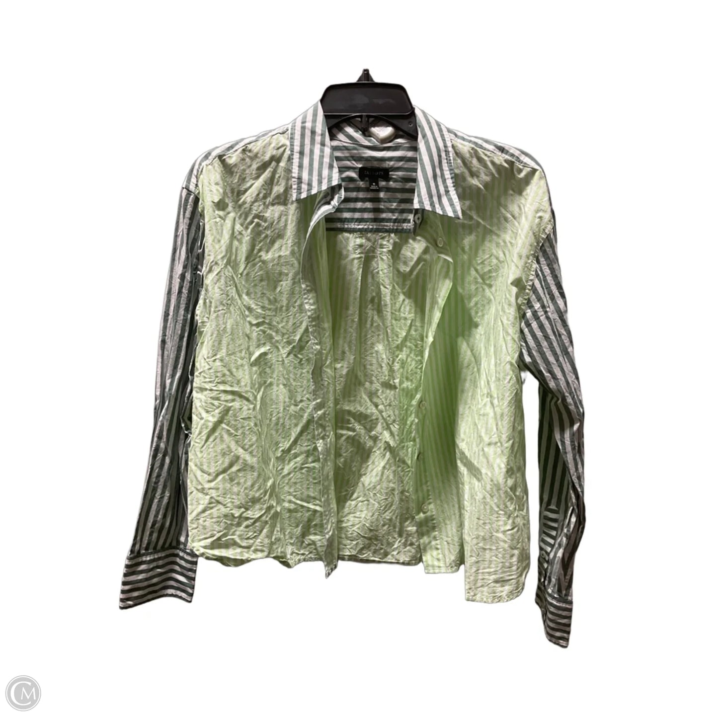 Blouse Long Sleeve By Talbots In Green, Size: M