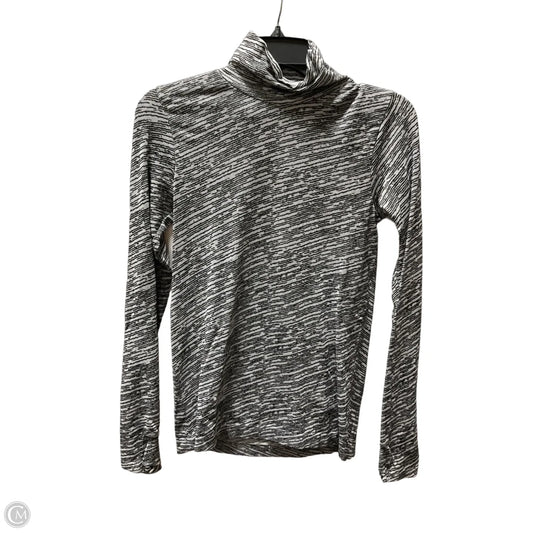 Athletic Top Long Sleeve Collar By Athleta In Black, Size: S