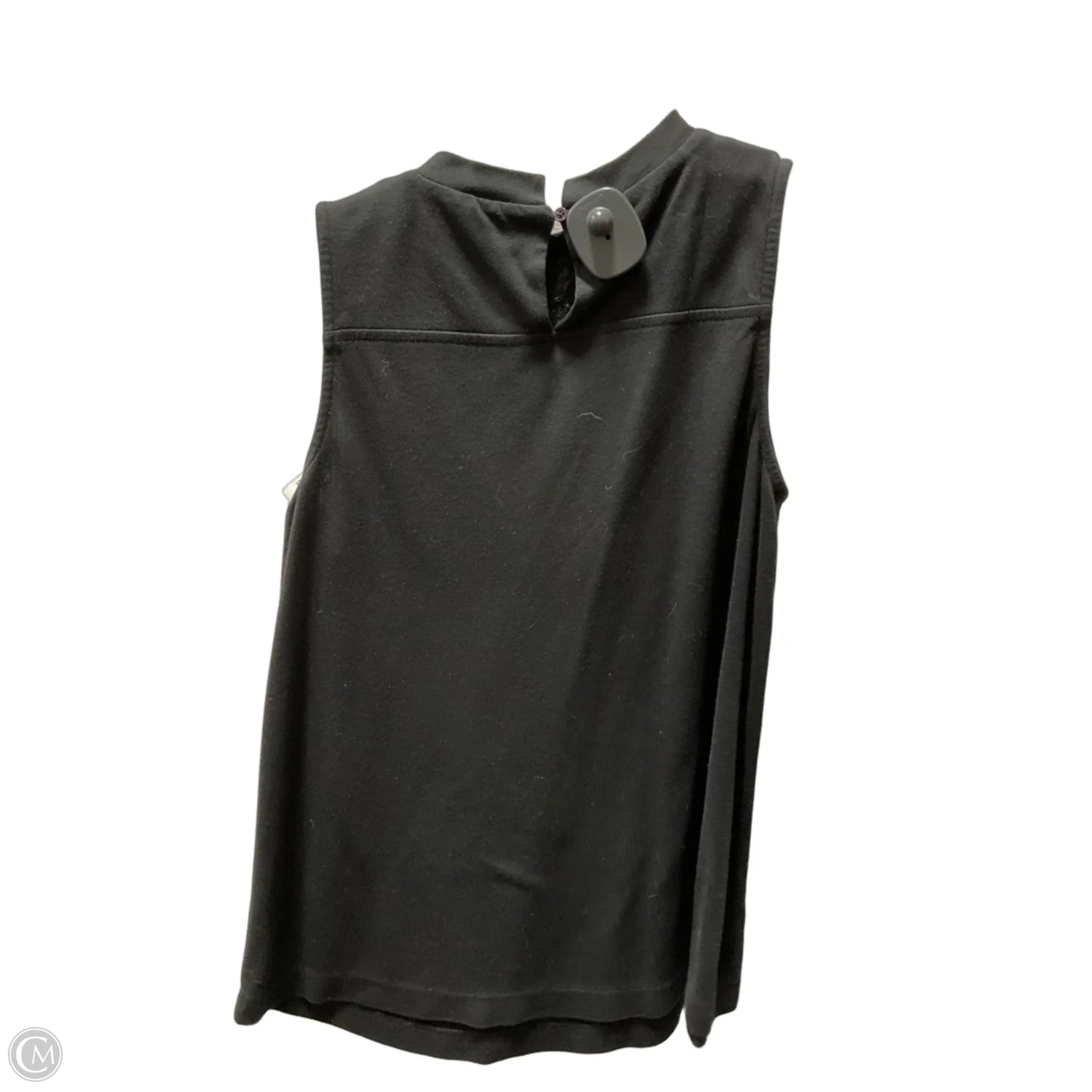Top Sleeveless By Loft In Black, Size: S