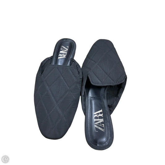 Shoes Flats By Zara In Black, Size: 9