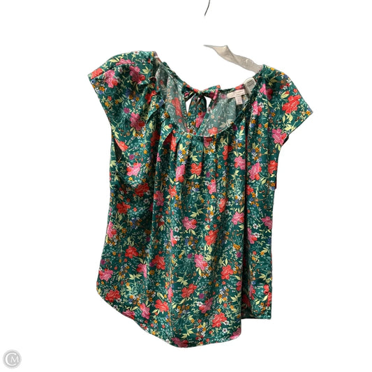 Top Short Sleeve By Lc Lauren Conrad In Green, Size: L