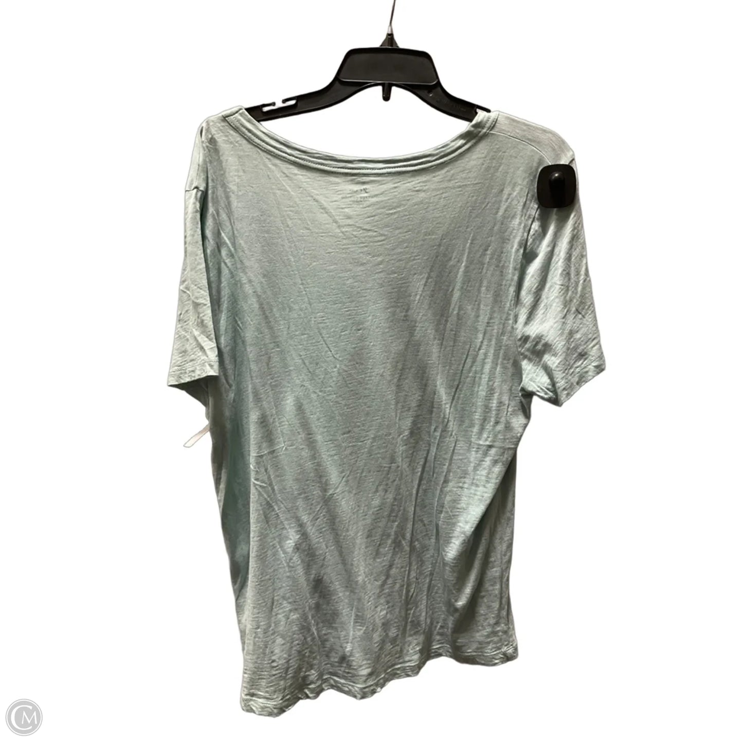 Top Short Sleeve Basic By J. Crew In Blue, Size: Xxl