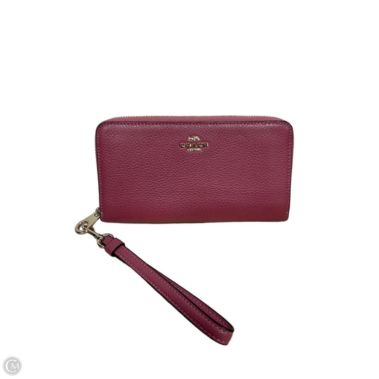 Wristlet Designer By Coach, Size: Large