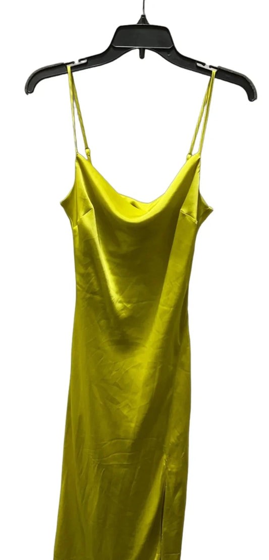 Dress Casual Maxi By Express In Yellow, Size: M