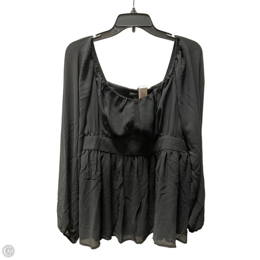 Top Long Sleeve By Torrid In Black, Size: L