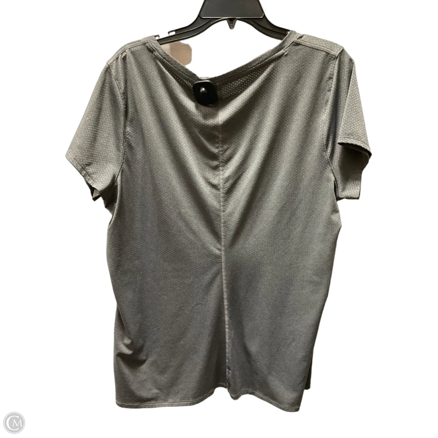 Athletic Top Short Sleeve By Under Armour In Grey, Size: Xxl