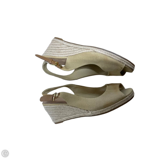 Sandals Heels Wedge By Tommy Hilfiger In Tan, Size: 9