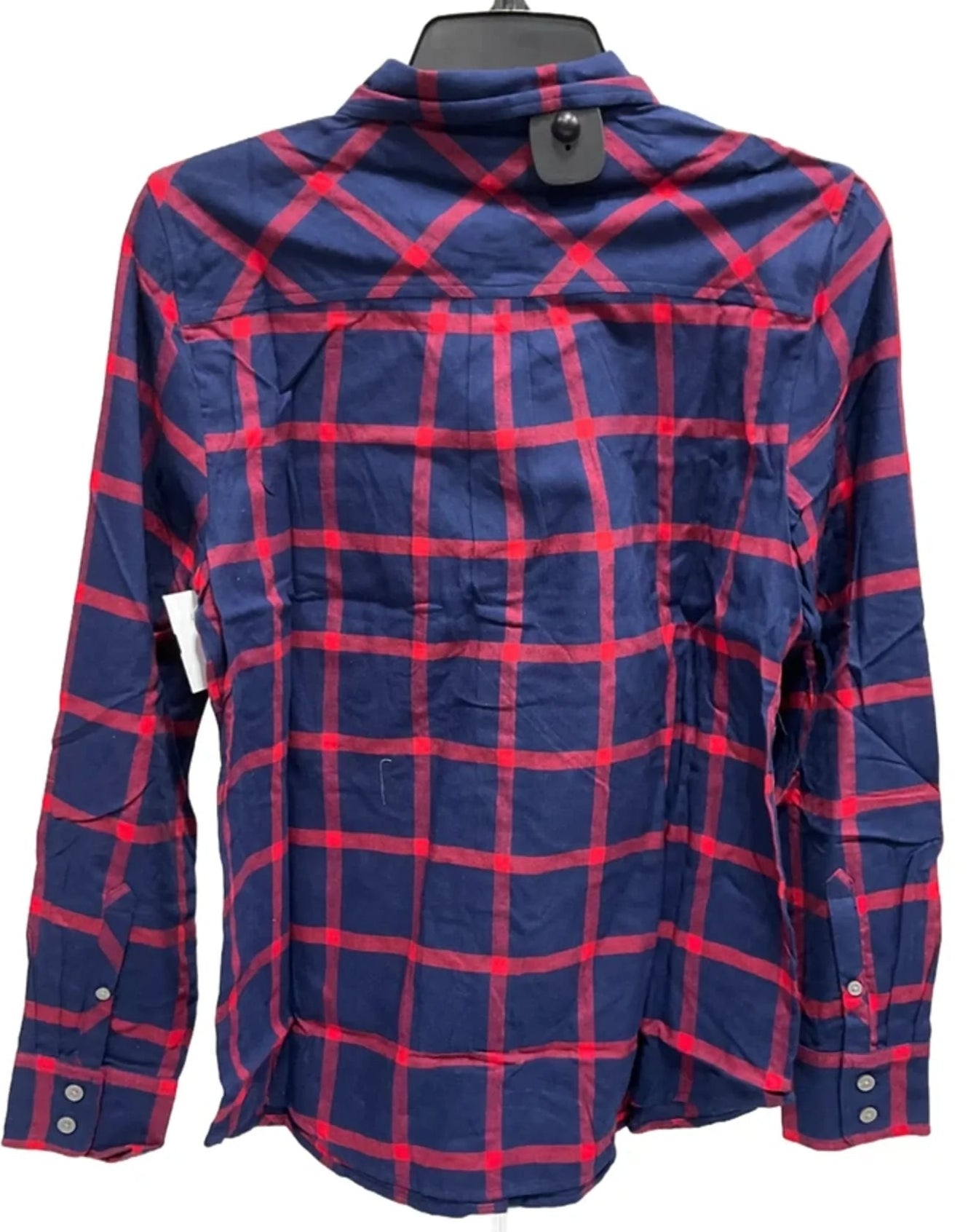 Top Long Sleeve By J. Crew In Plaid Pattern, Size: S