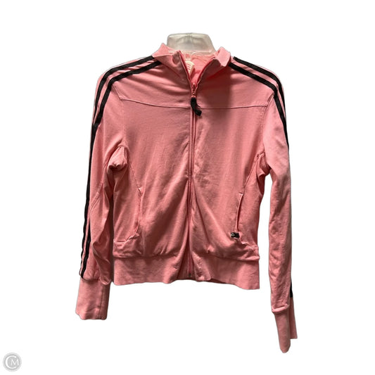 Athletic Jacket By Adidas In Pink, Size: M