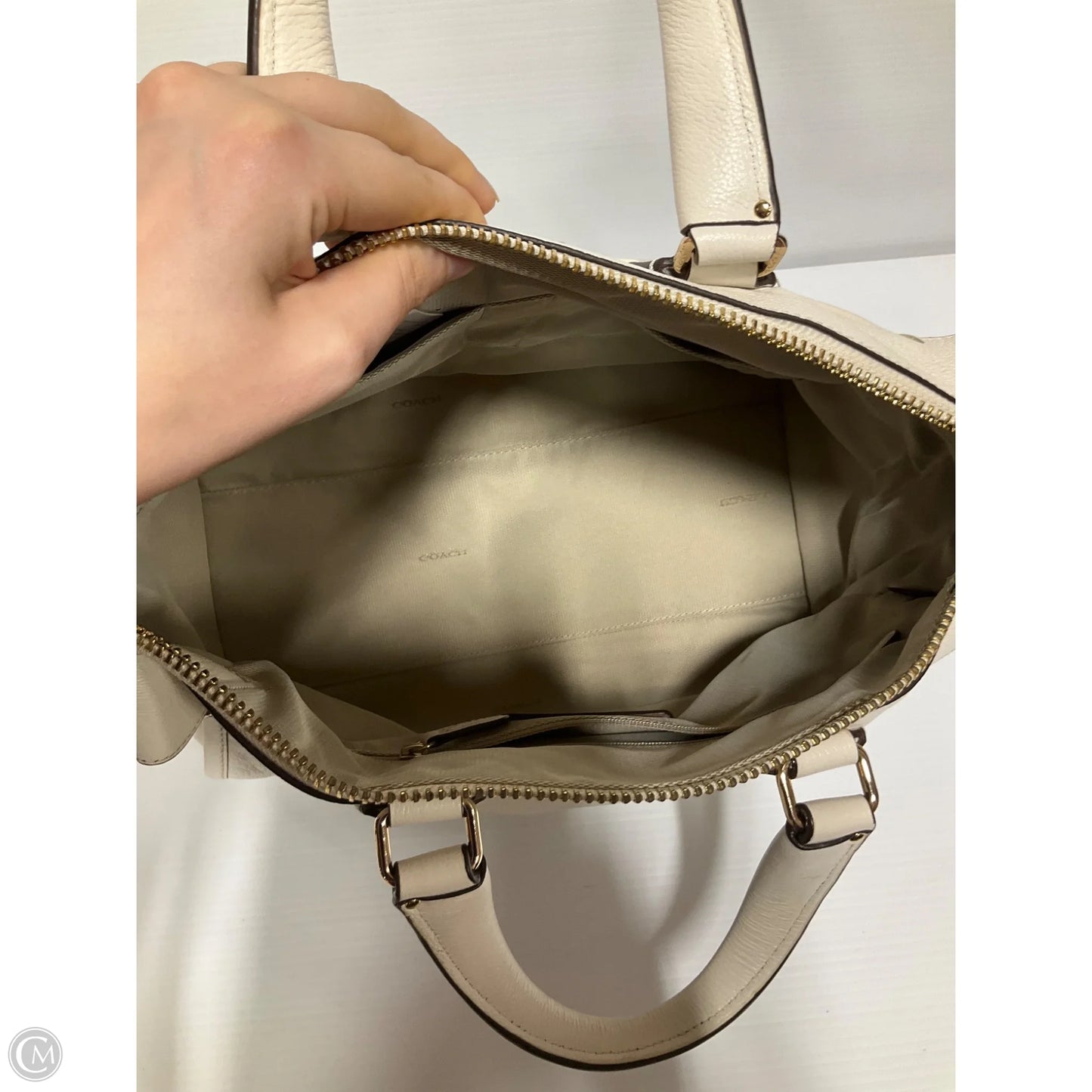 Handbag Designer By Coach, Size: Medium