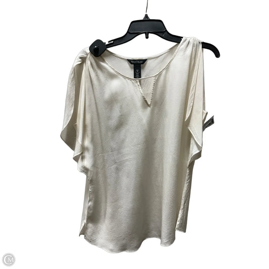 Top Short Sleeve By White House Black Market In White, Size: M