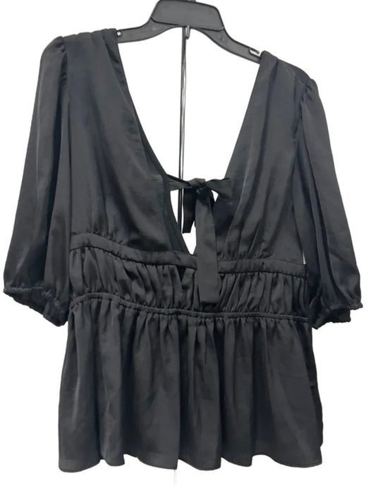 Top Short Sleeve By Dolan Left Coast In Black, Size: L