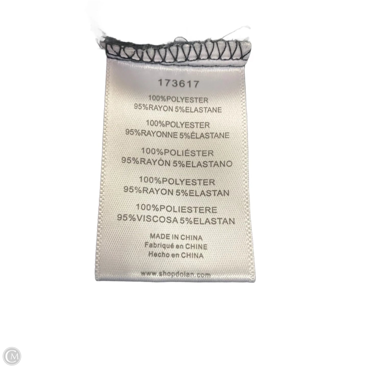 Top Short Sleeve By Dolan Left Coast In Black, Size: L