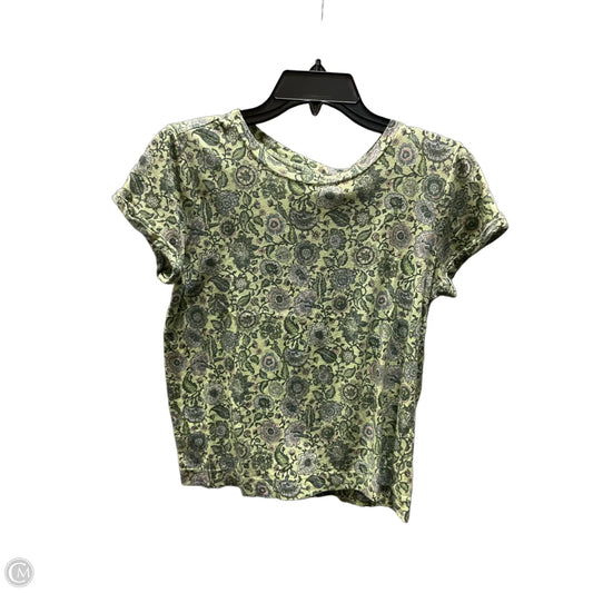 Top Short Sleeve By Loft In Green, Size: S