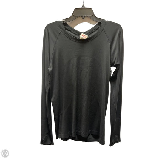 Athletic Top Long Sleeve Crewneck By Lululemon In Black, Size: 12