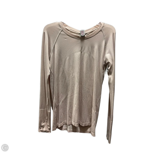 Athletic Top Long Sleeve Crewneck By Lululemon In Pink, Size: 12