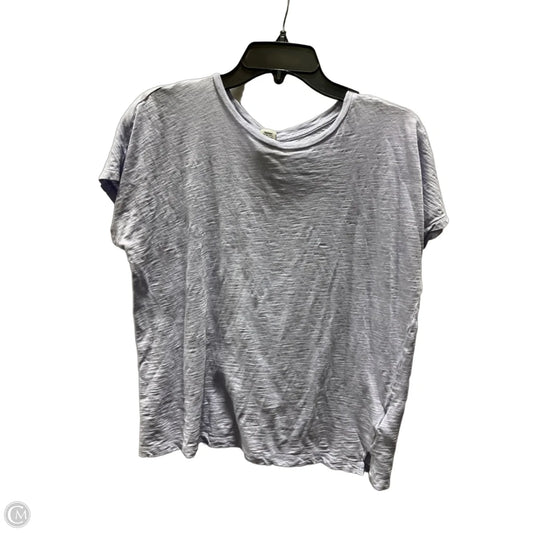 Top Short Sleeve Basic By Madewell In Purple, Size: M