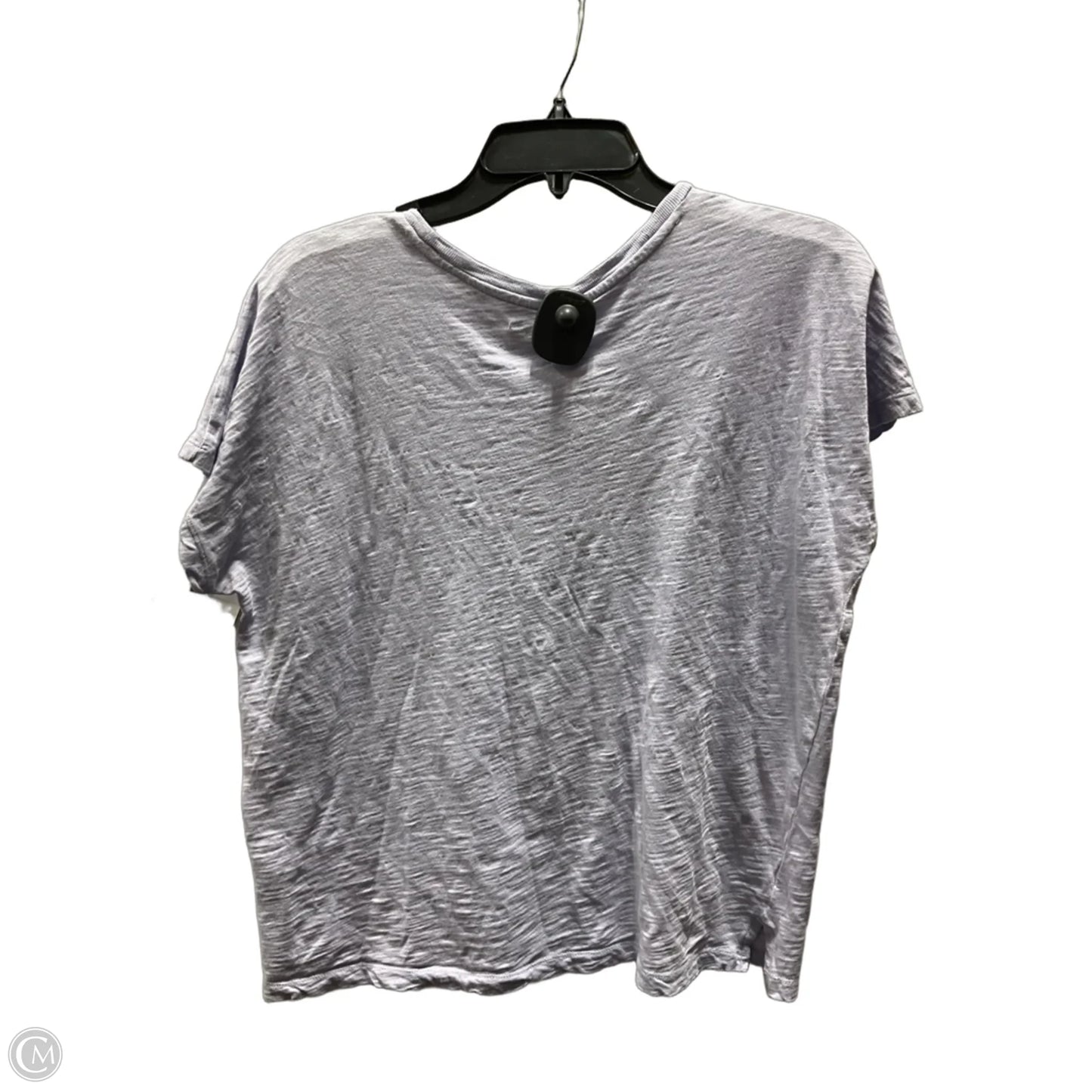 Top Short Sleeve Basic By Madewell In Purple, Size: M