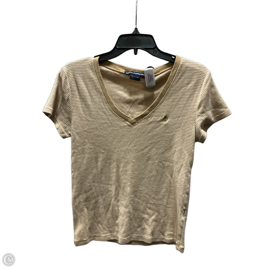 Top Short Sleeve By Ralph Lauren In Striped Pattern, Size: L