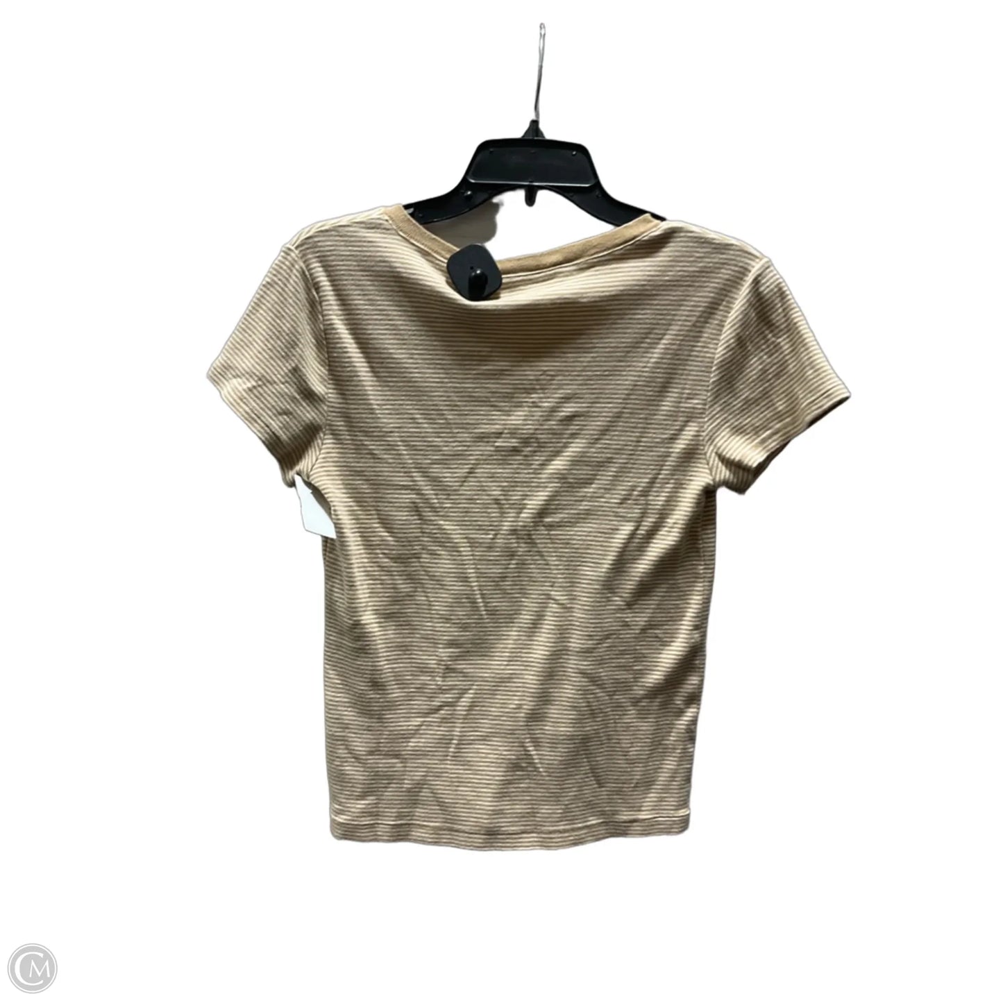 Top Short Sleeve By Ralph Lauren In Striped Pattern, Size: L