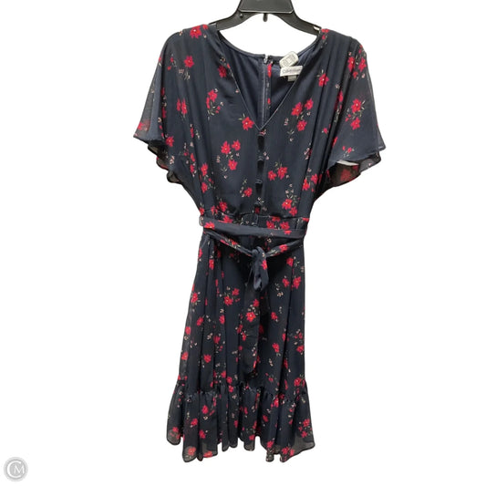 Dress Casual Midi By Calvin Klein In Navy, Size: 1x