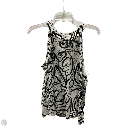 Top Sleeveless By C And C In Black & White, Size: M