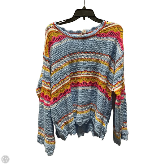 Top Long Sleeve By Pol In Blue, Size: M